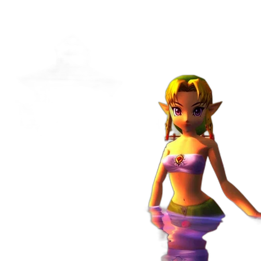 dress, staff, 3d render, concept art transparent PNG cut-out