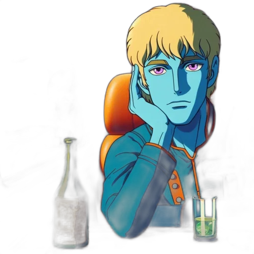 bottle, robot, staff, face transparent PNG cut-out