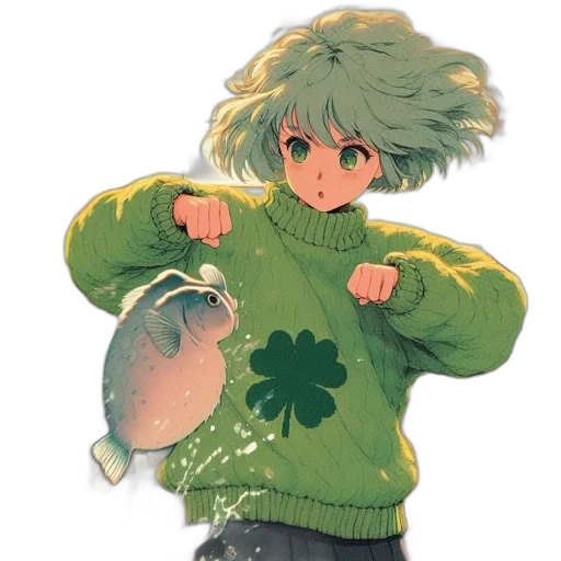 jacket, hat, weapon, creature transparent PNG cut-out