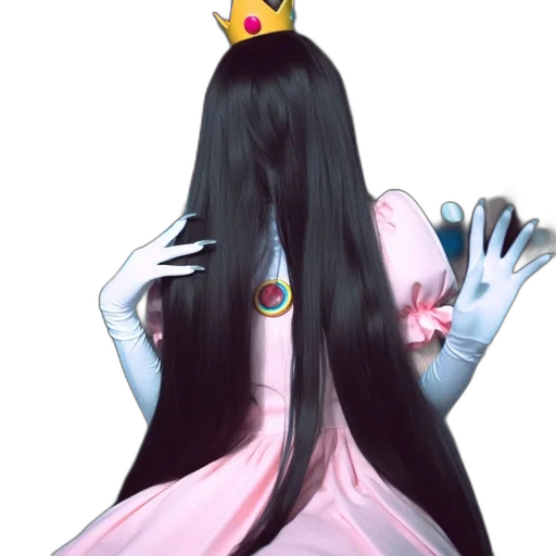 crown, dress, hair, mask transparent PNG cut-out