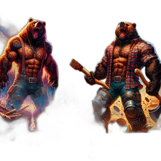 concept art, fantasy art, comic book art, pixel art transparent PNG cut-out