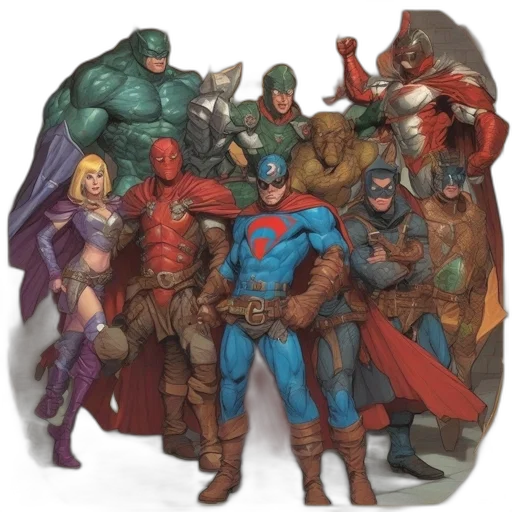 mask, comic book art, concept art, fantasy art transparent PNG cut-out