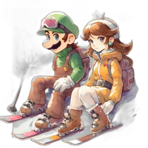 watercolor, concept art, pixel art, fantasy art transparent PNG cut-out