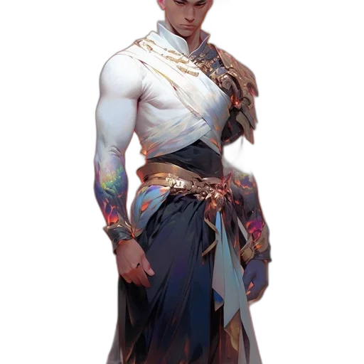 staff, sword, dress, concept art transparent PNG cut-out