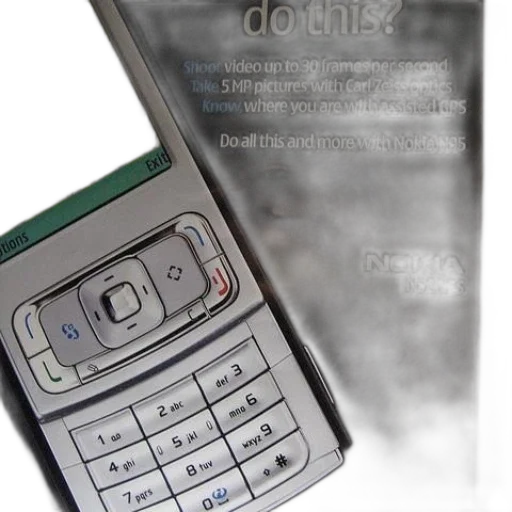 3d render, photorealistic, advertisement, nokia transparent PNG cut-out