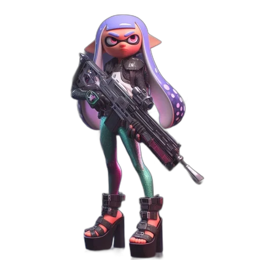weapon, jacket, animal, staff transparent PNG cut-out