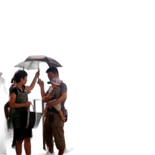 umbrella, staff, weapon, 3d render transparent PNG cut-out