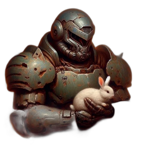 robot, creature, weapon, mask transparent PNG cut-out
