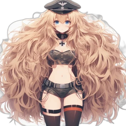 hair, staff, dress, hat transparent PNG cut-out