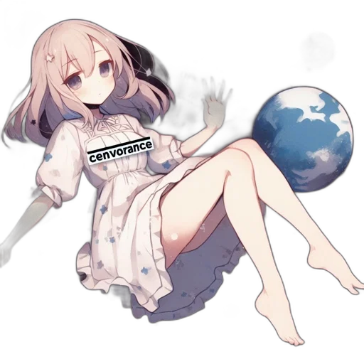 dress, staff, weapon, robot transparent PNG cut-out