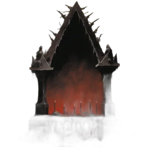 crown, building, staff, dragon transparent PNG cut-out
