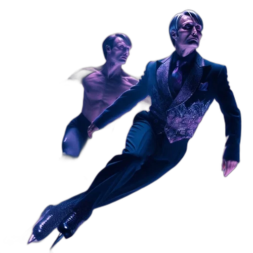 concept art, cyberpunk, comic book art, underwater transparent PNG cut-out