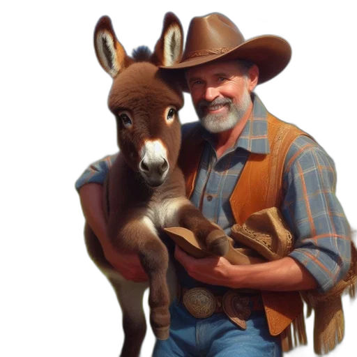 animal, hat, staff, creature transparent PNG cut-out
