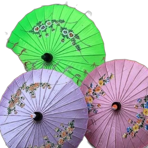 umbrella, 3d render, photorealistic, pastel transparent PNG cut-out