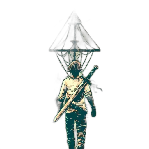 staff, sword, umbrella, weapon transparent PNG cut-out