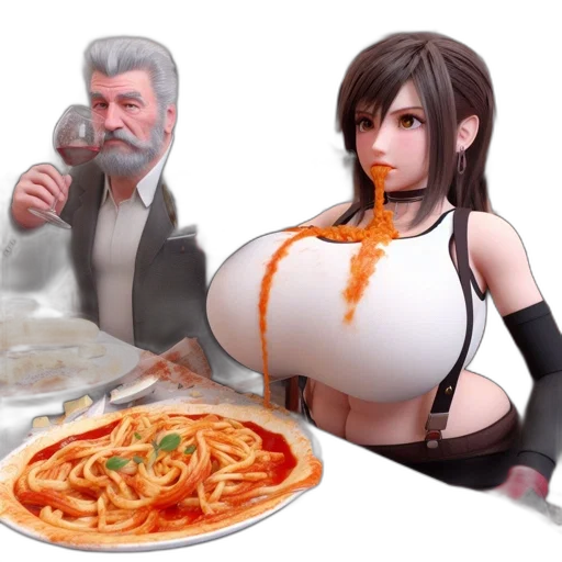 food, concept art, 3d render, pixel art transparent PNG cut-out