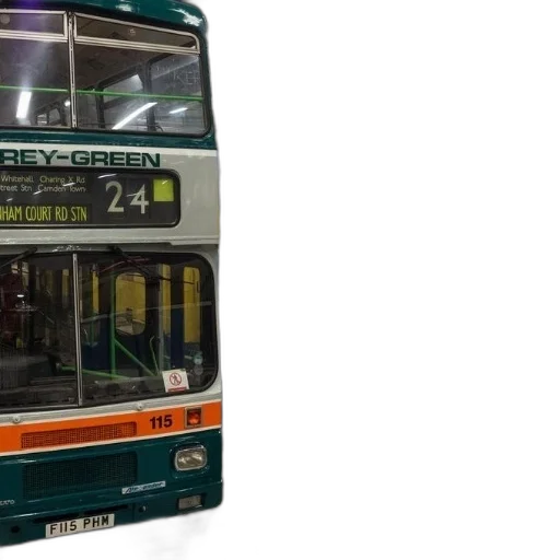 double-decker, bus, route, number transparent PNG cut-out