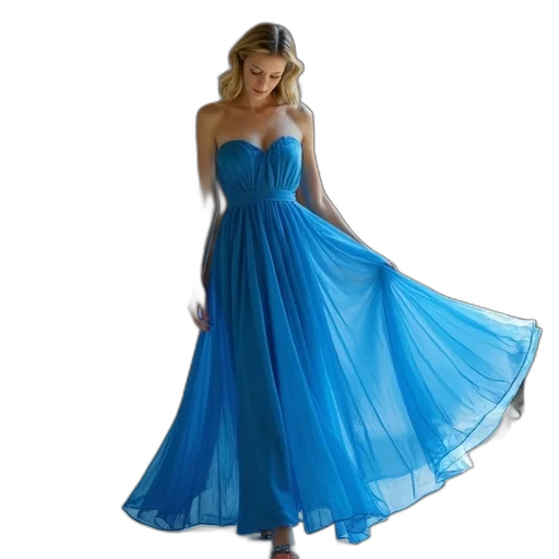 dress, blue, model, cate transparent PNG cut-out