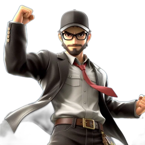 staff, concept art, cartoon, 3d render transparent PNG cut-out
