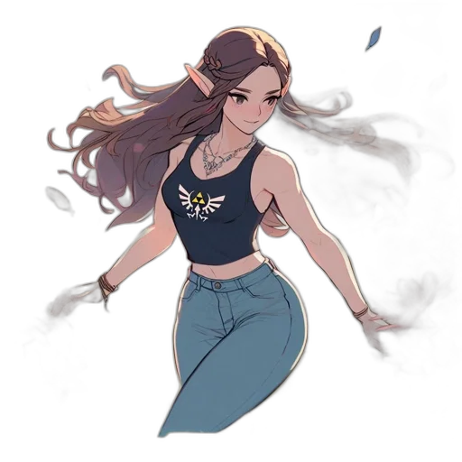 dress, concept art, fantasy art, cartoon transparent PNG cut-out