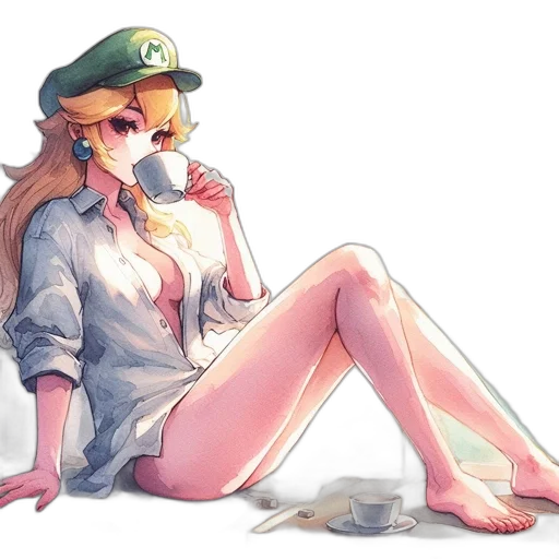 dress, hat, weapon, staff transparent PNG cut-out