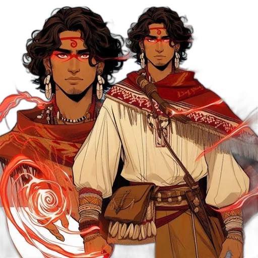 staff, fantasy art, concept art, comic book art transparent PNG cut-out