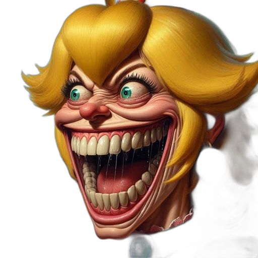 face, mask, creature, concept art transparent PNG cut-out