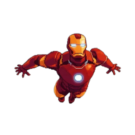 robot, animal, comic book art, pixel art transparent PNG cut-out