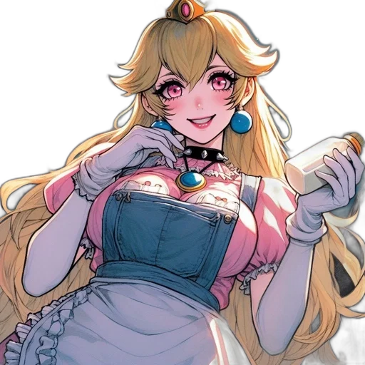 dress, crown, staff, weapon transparent PNG cut-out