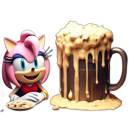food, animal, pixel art, 3d render transparent PNG cut-out