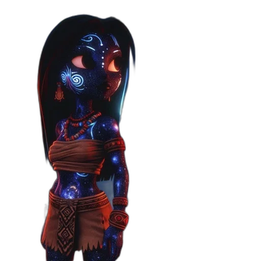 robot, dress, mask, 3d render transparent PNG cut-out