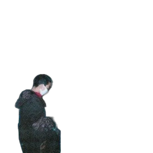 jacket, staff, creature, robot transparent PNG cut-out