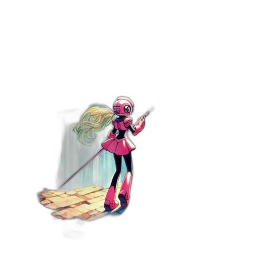 weapon, staff, sword, robot transparent PNG cut-out