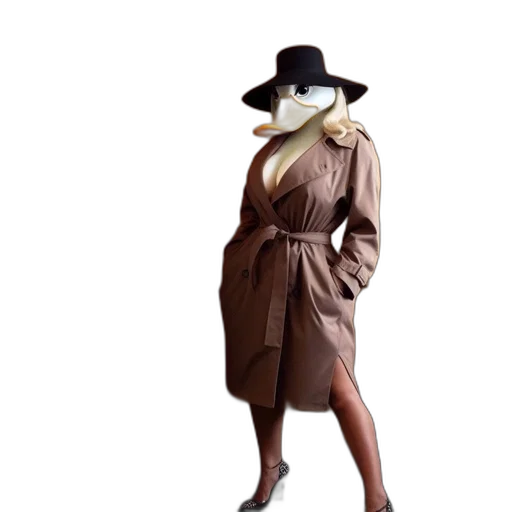 hat, jacket, dress, staff transparent PNG cut-out