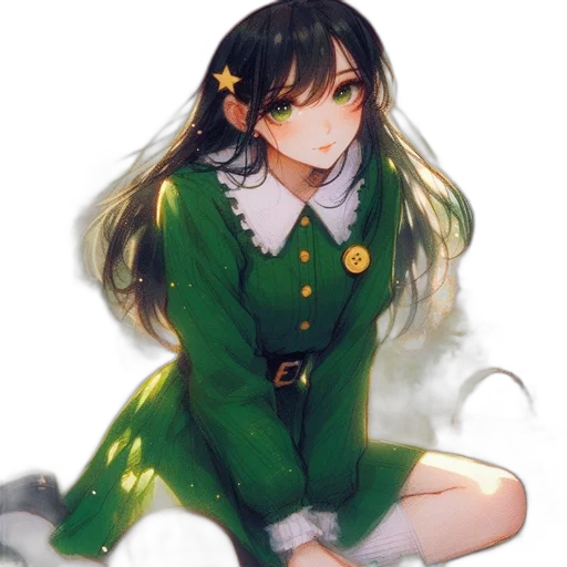 staff, dress, jacket, crown transparent PNG cut-out