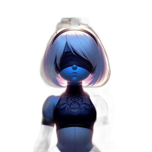 robot, mask, dress, crown transparent PNG cut-out