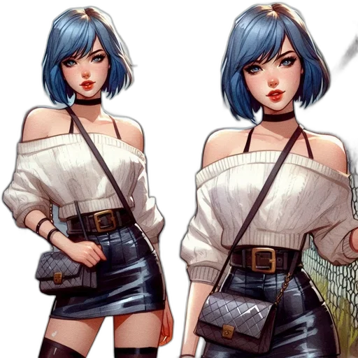 jacket, dress, concept art, fantasy art transparent PNG cut-out