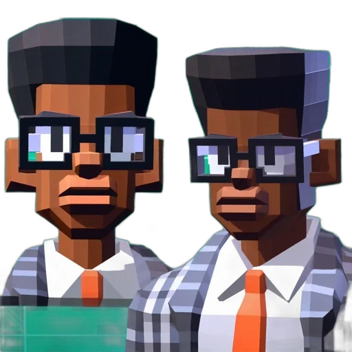 staff, 3d render, pixel art, concept art transparent PNG cut-out