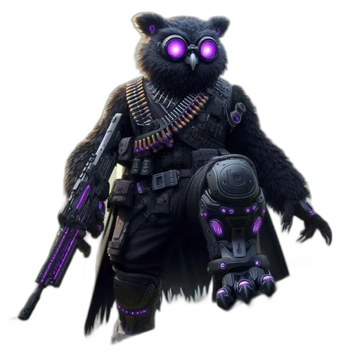creature, animal, staff, weapon transparent PNG cut-out