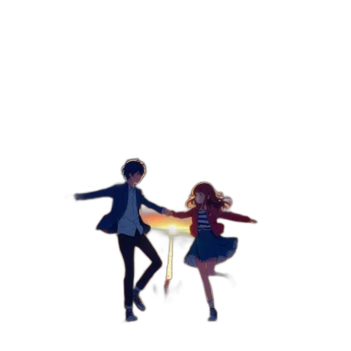 umbrella, dress, pixel art, watercolor transparent PNG cut-out