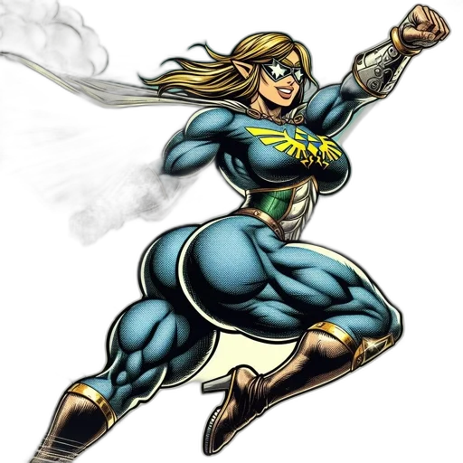comic book art, concept art, cartoon, fantasy art transparent PNG cut-out