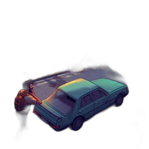 car, weapon, robot, jacket transparent PNG cut-out