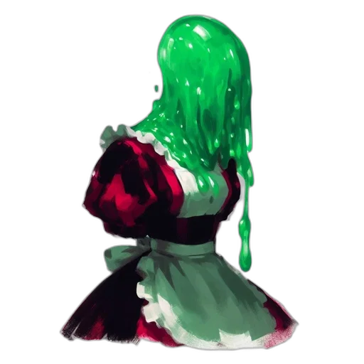 dress, hair, bottle, crown transparent PNG cut-out