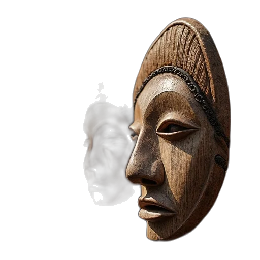 mask, face, crown, jewelry transparent PNG cut-out