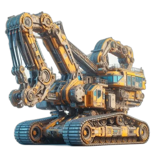 robot, weapon, car, concept art transparent PNG cut-out