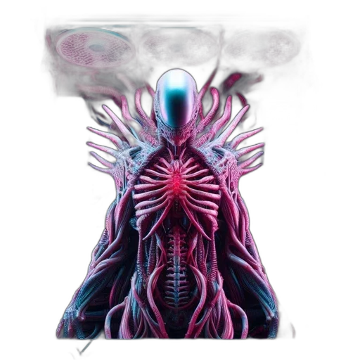 creature, mask, robot, jacket transparent PNG cut-out