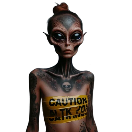 creature, robot, dress, jewelry transparent PNG cut-out