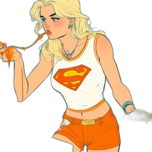 comic book art, concept art, cartoon, fantasy art transparent PNG cut-out