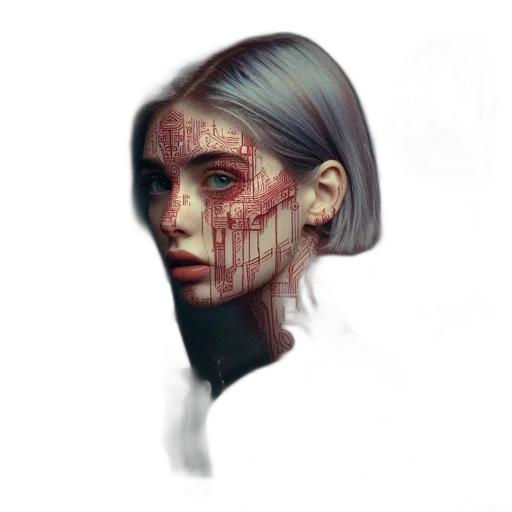 face, mask, creature, hair transparent PNG cut-out