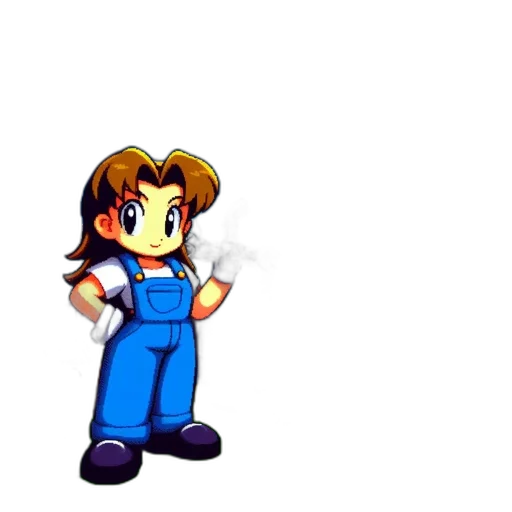 staff, robot, hair, weapon transparent PNG cut-out